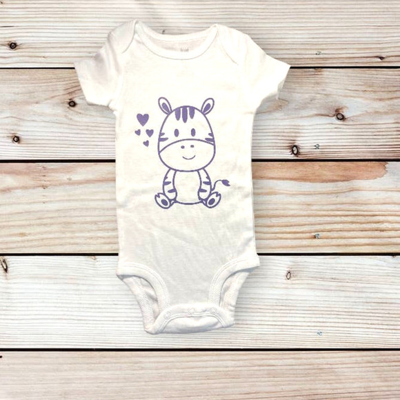 ZEBRA CRITTER| CREEPER| BODYSUIT| 9 MONTHS| BABY GIFT| SHOWER| FUN NEW - Picture 2 of 4